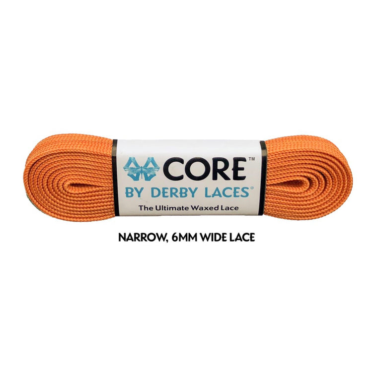 Orange CORE Laces (Narrow 6MM), Pair – ROLLERSTUFF