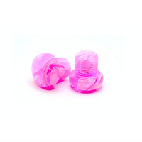 Pink Swirl Roller Skate Toe Plugs, Pair
