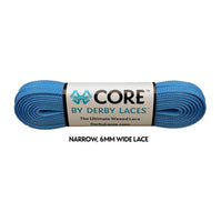 Cornflower Blue CORE Laces (Narrow 6MM), Pair