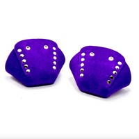 Purple Suede Roller Skate Toe Caps (Moxi Taffy Shade)