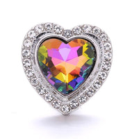 Iridescent Heart, Interchangeable Shoelace Charm & Roller Skate Accessory