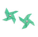 Single Color Suede Pinwheel Charms for Roller Skate Laces (Set of 2)