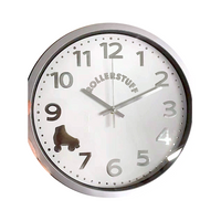 SKATE O'CLOCK! WHITE 12-inch Round Wall Clock