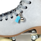 True Blue Suede Roller Skate Tassel