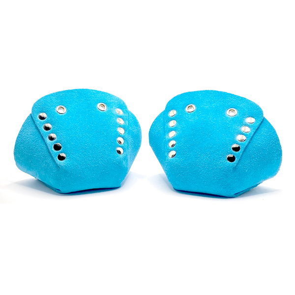 True Blue Suede Roller Skate Toe Caps (Moxi Malibu "True Blue" Shade)